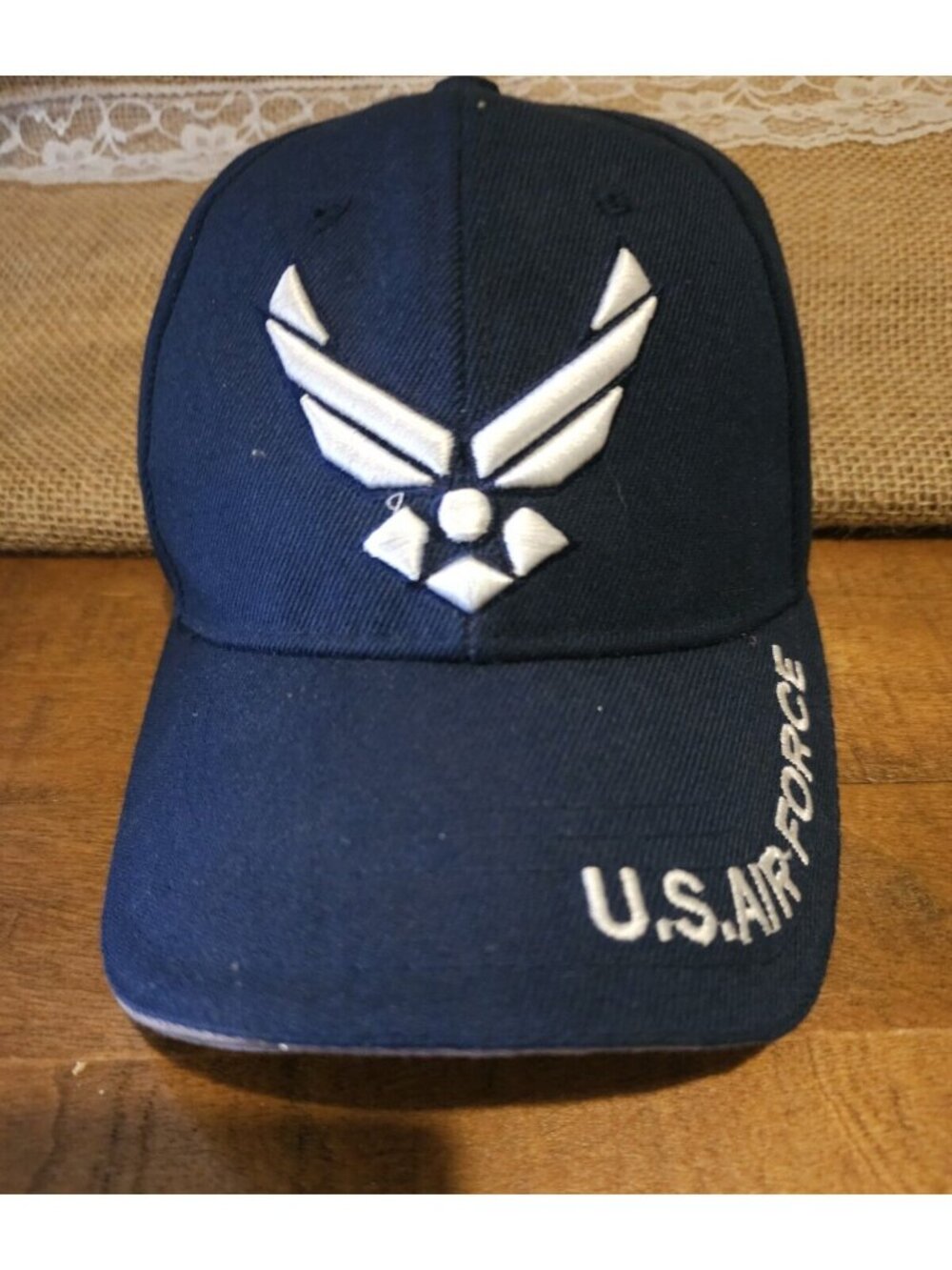 Rapid Dominance Men's Strapback Hat Blue OSFA Embroidered Big Air Force Logo